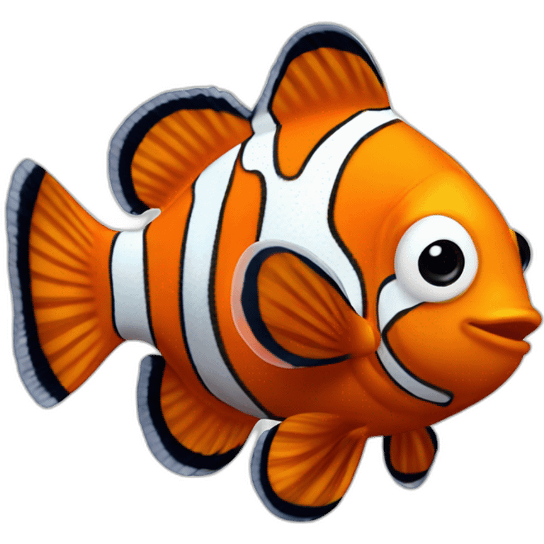 cute clownfish emoji