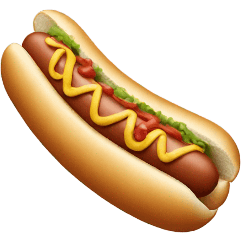 Hot dog emoji