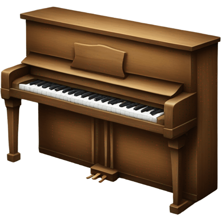 Wooden piano emoji