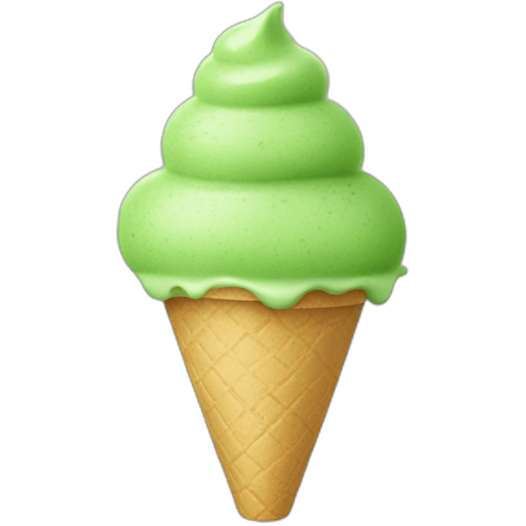 green tea ice cream emoji