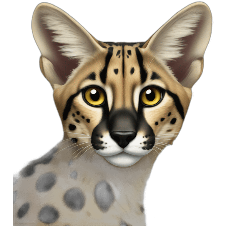 Melanistic Serval emoji