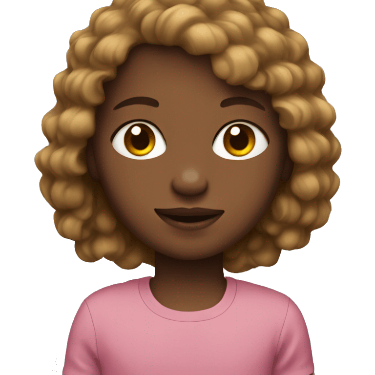 kid with textured crop with brown hair light skin emoji