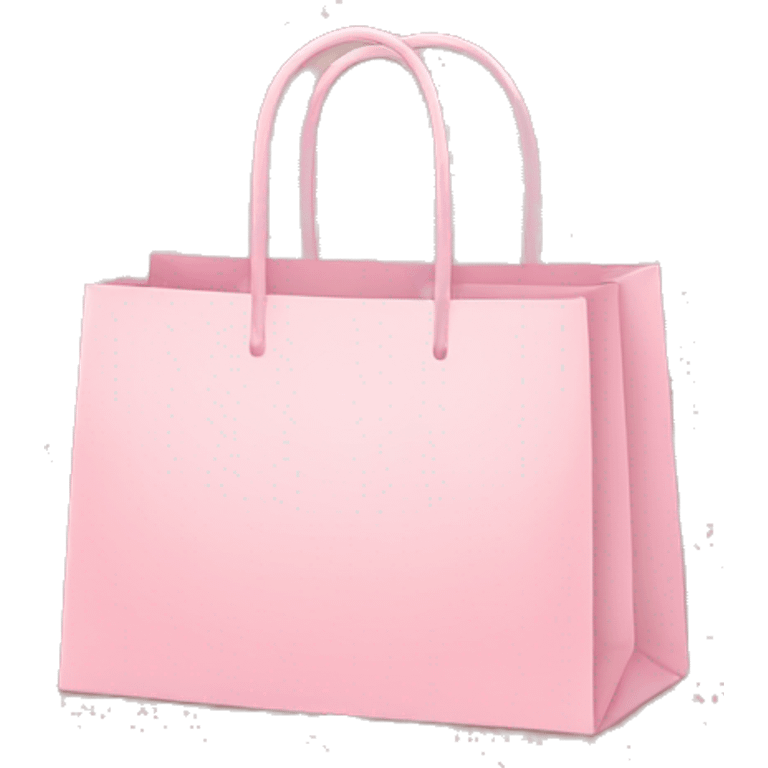 Light pink shopping bags emoji