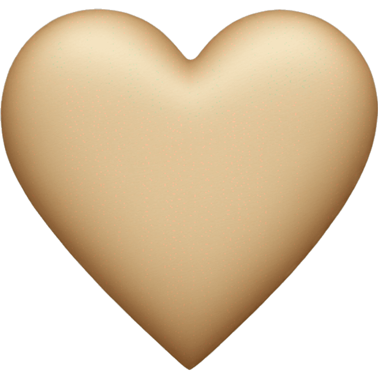 beige heart emoji