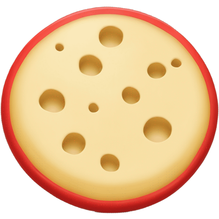 Full red cheese emoji