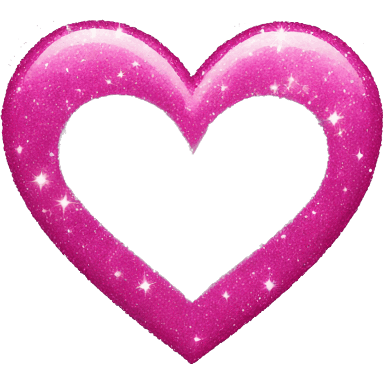 Pink sparkly heart emoji