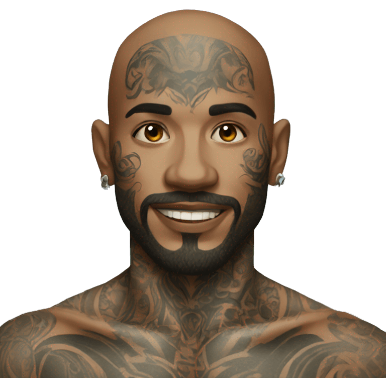 Tattooed man emoji