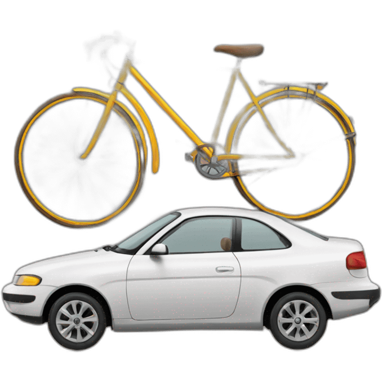 car and bycicle emoji