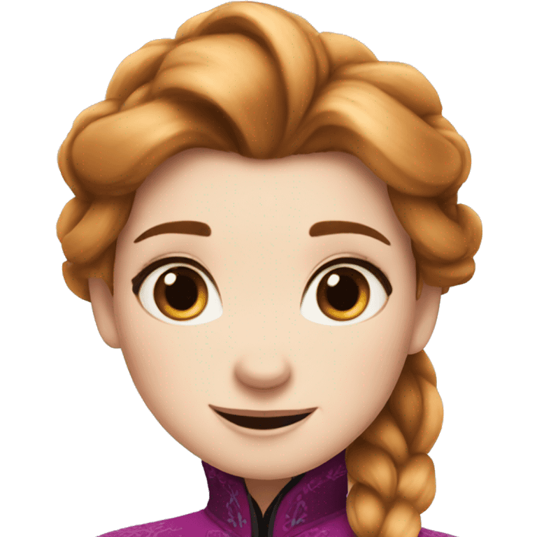 Anna from frozen emoji