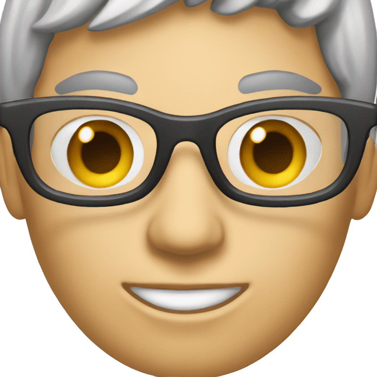 a text CAM4 in capital with font helvetica bold and wearing secretary glasses emoji