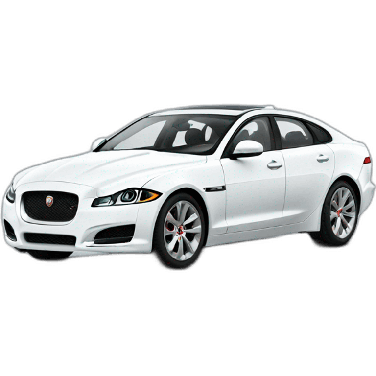 white jaguar car emoji