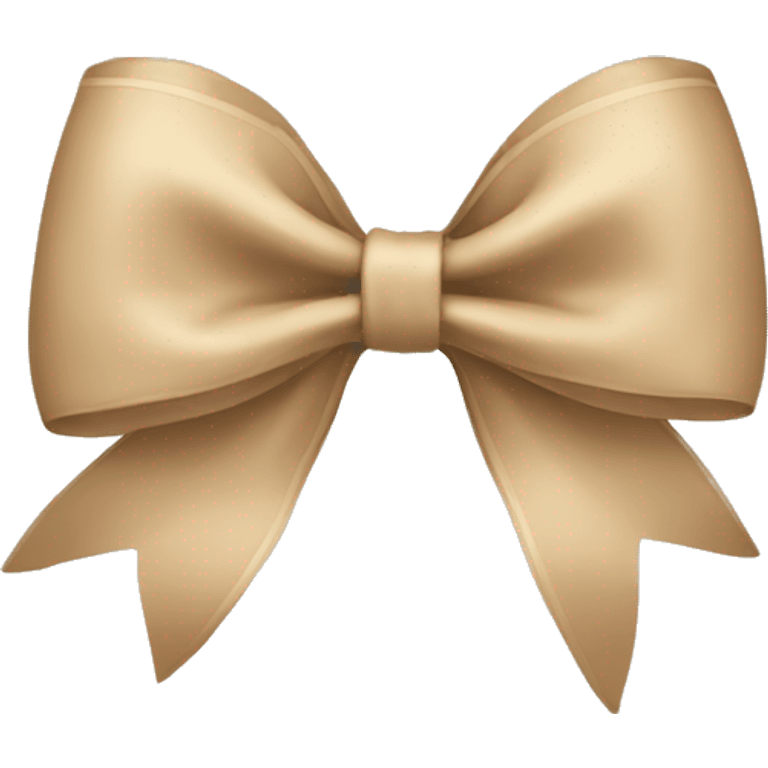 Beige bow emoji