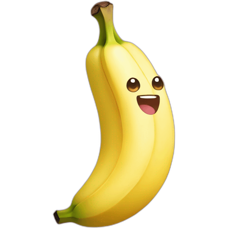 Kawaii banana emoji