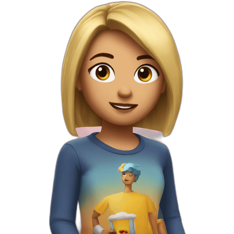 sofia giffoni playing roblox emoji