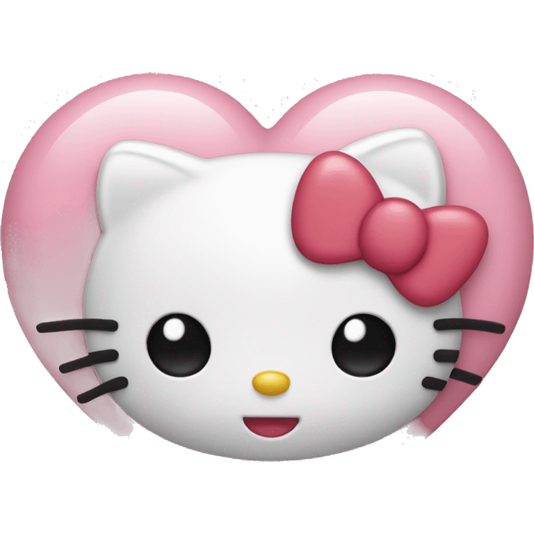 hello kitty heart emoji