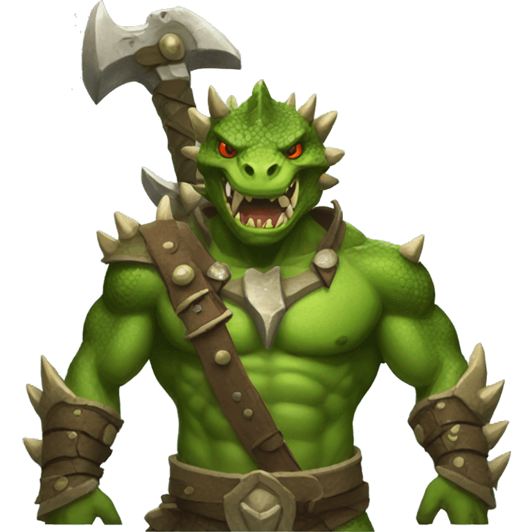 lizardman barbarian emoji