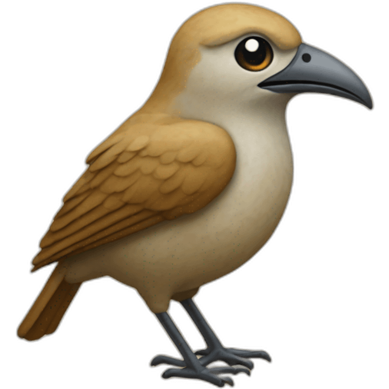 Bird fossil emoji