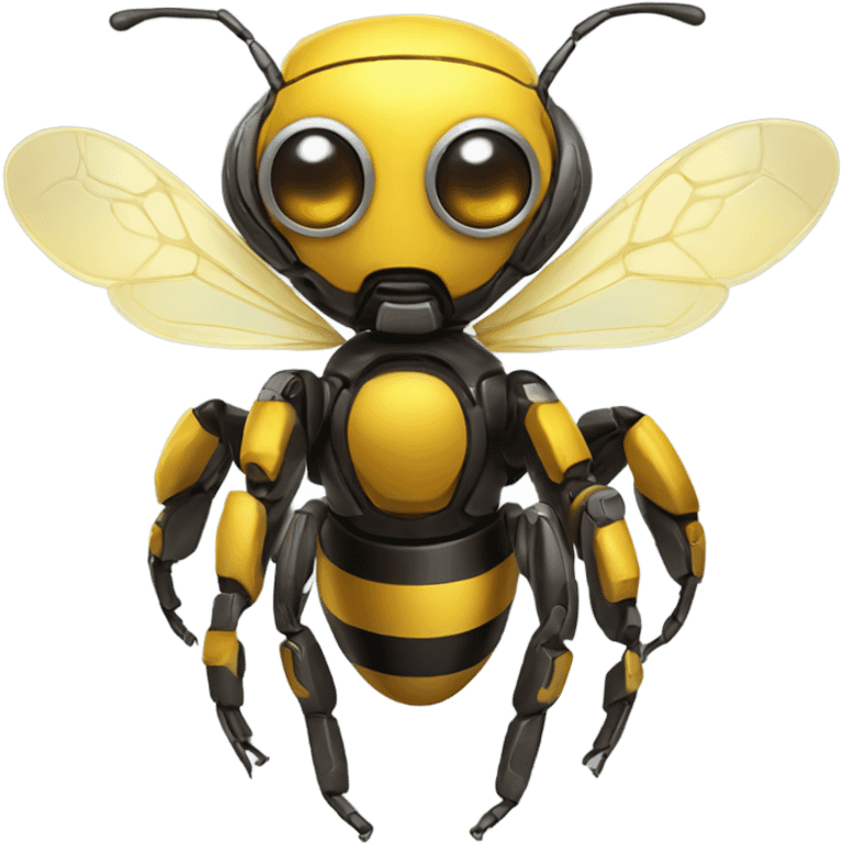 robot bee cute emoji