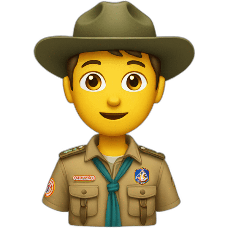 Scouts sous une tente emoji