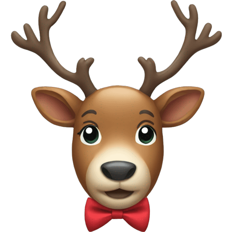 Reindeer with bowtie emoji