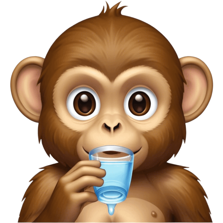 Monkey drinking  emoji