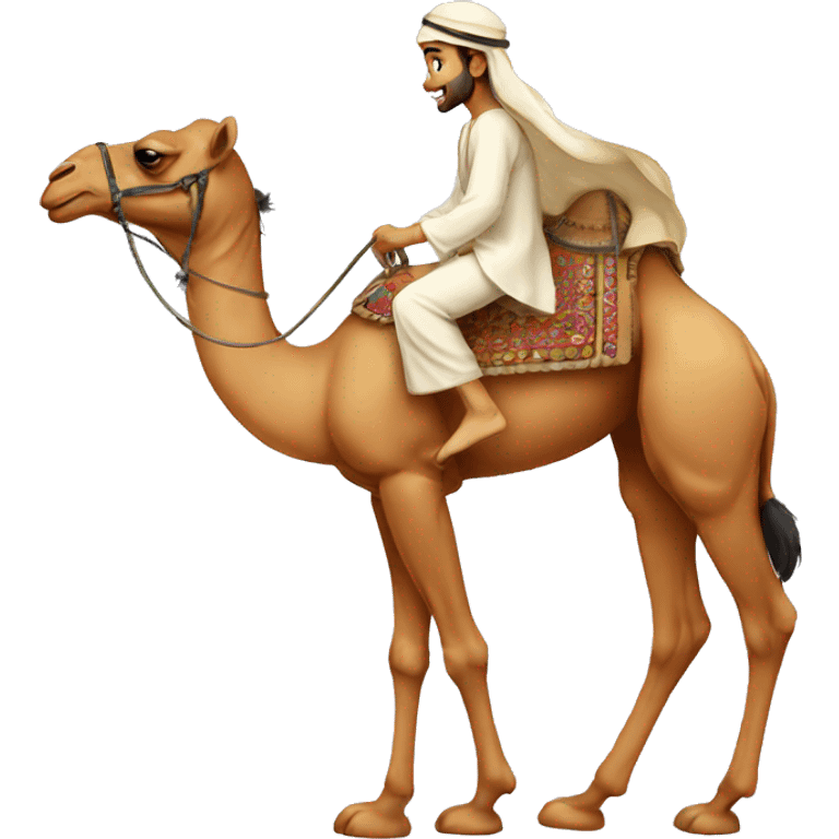 arabian on the camel emoji