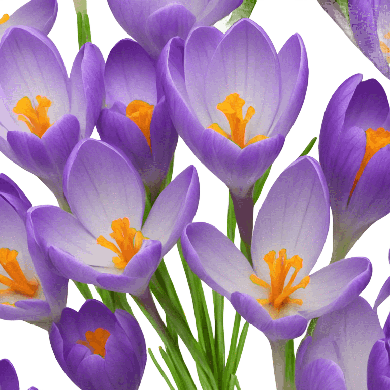 Crocus flower emoji