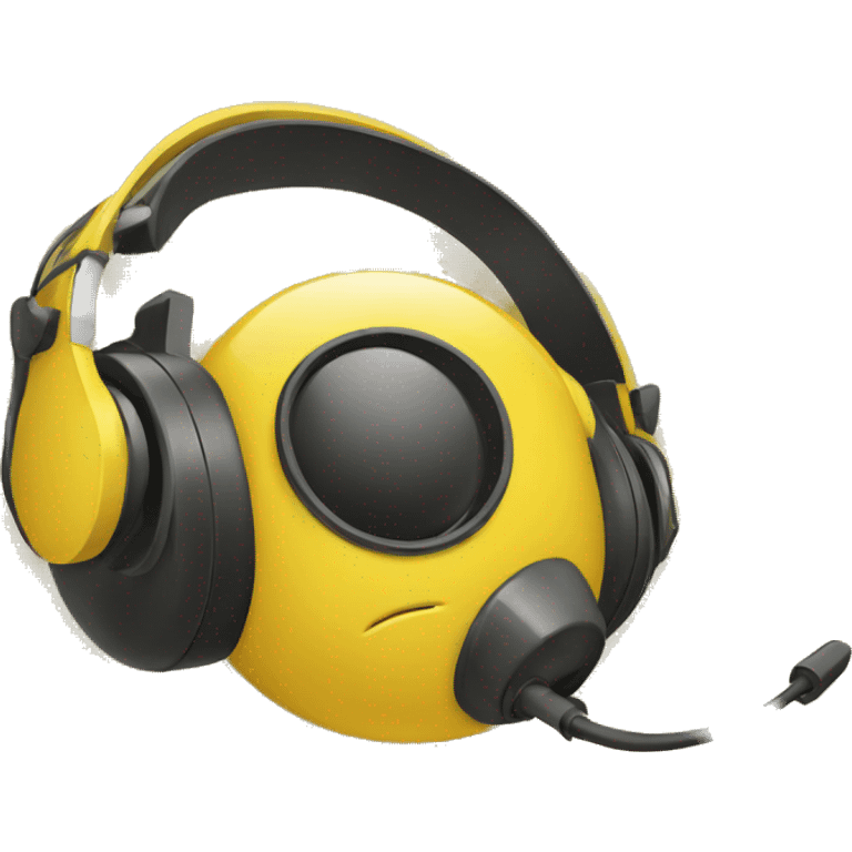 yellow headset emoji