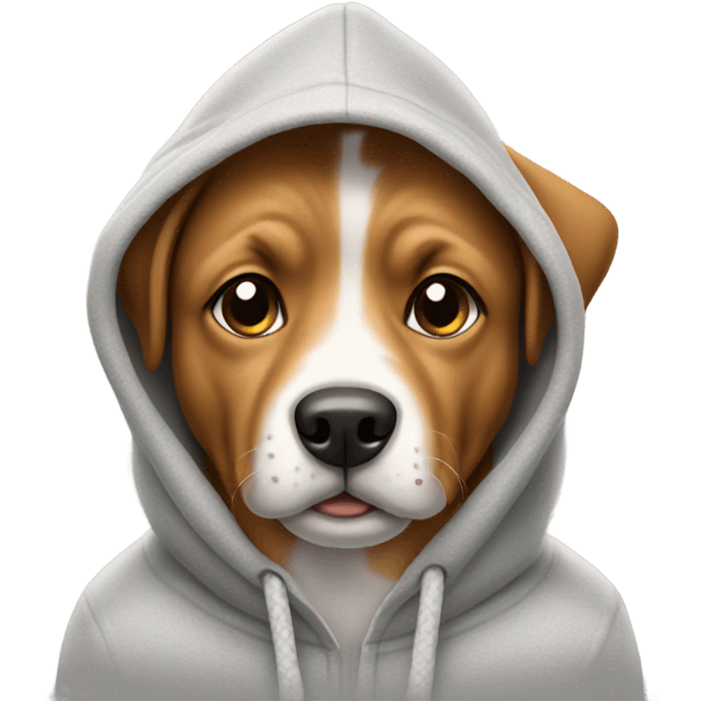 Dog with hoodie emoji