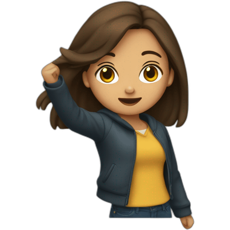 fille-brune-qui-dab emoji