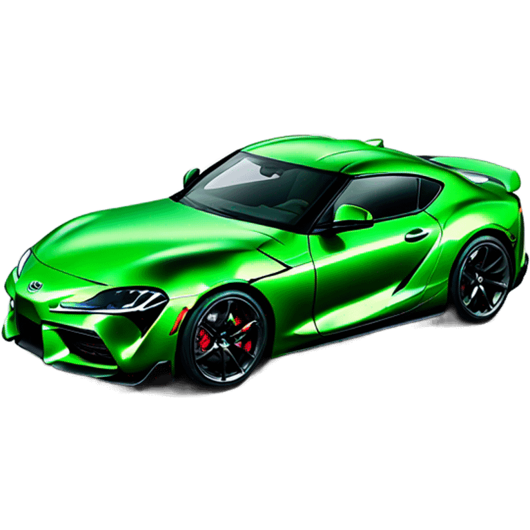 The new green Toyota Supra emoji