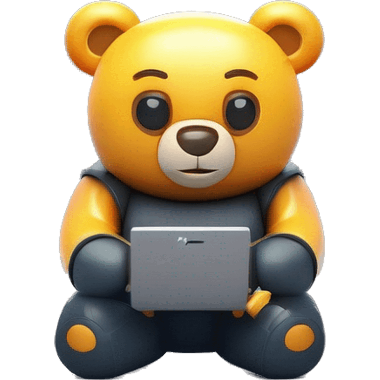 coding bear emoji