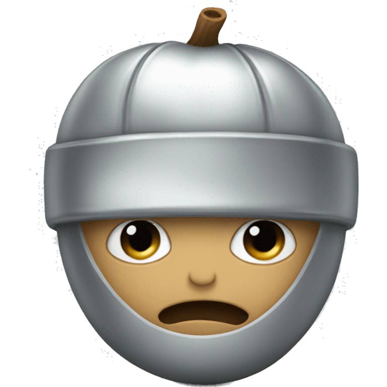 silver acorn emoji