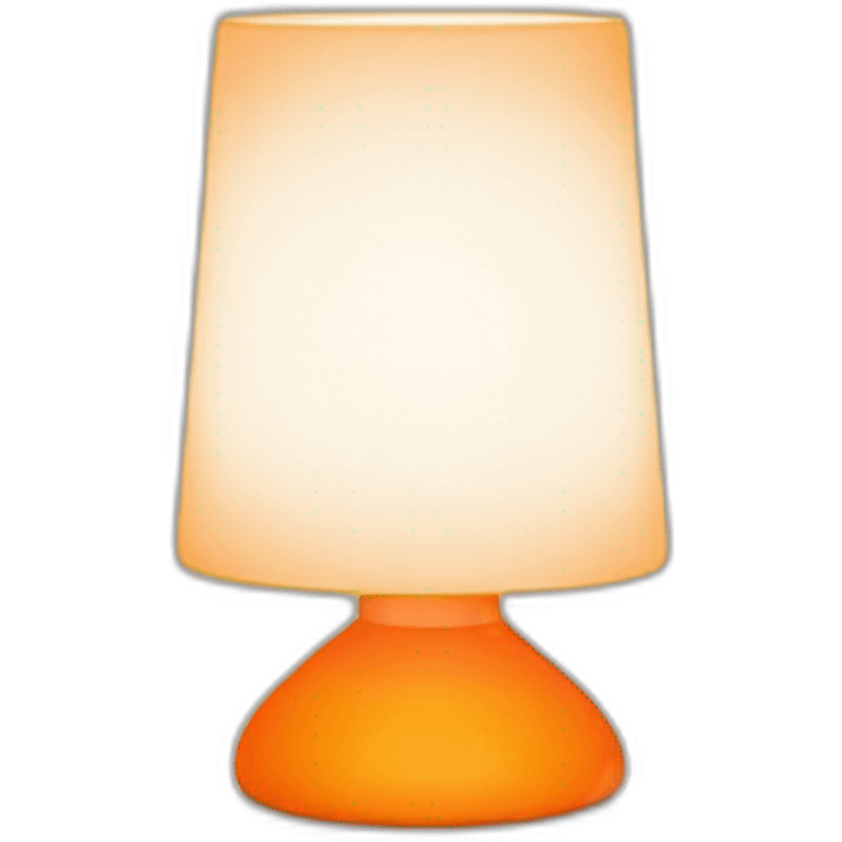 artemide lampe orange emoji