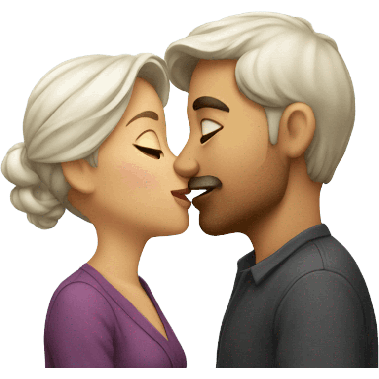 Couple kissing emoji