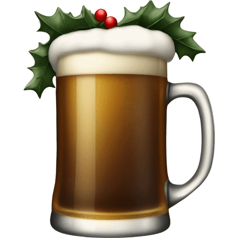 Christmas beer emoji