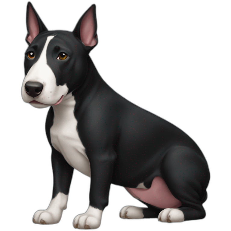 black bull terrier emoji