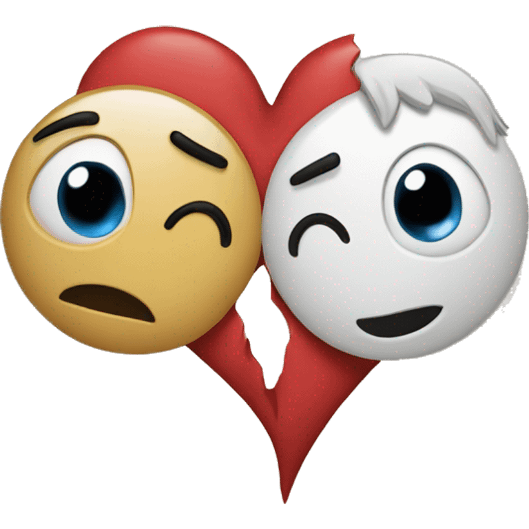 a divided heart 4  emoji