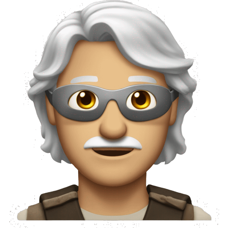 aemond targaryen a long silver haired man with an eye patch emoji