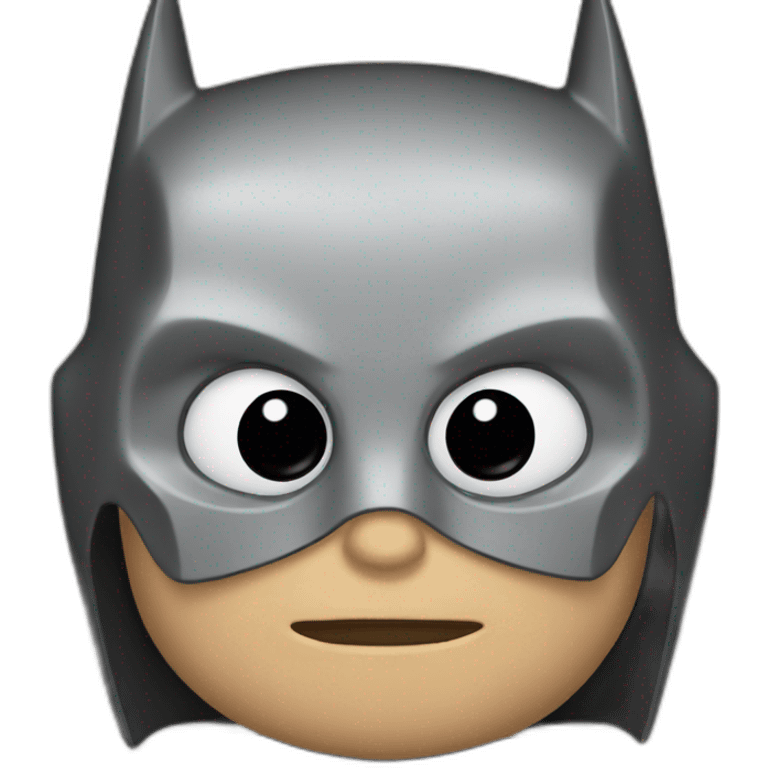 Batman with iPhone emoji