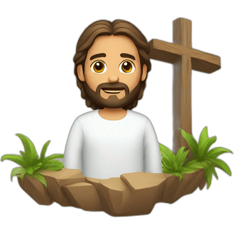 Jesús en la cruz  emoji