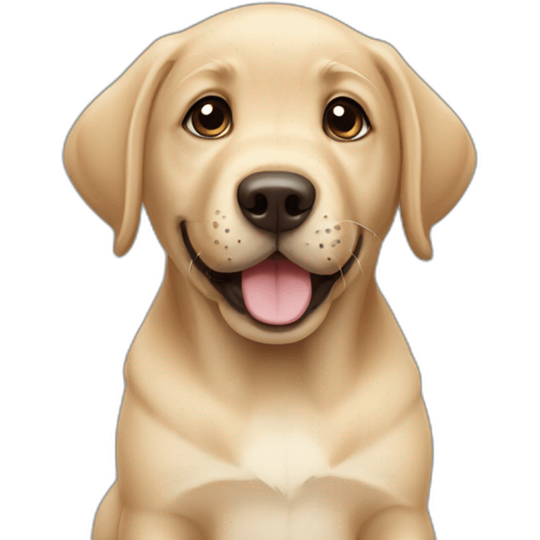 labrador puppy begging emoji