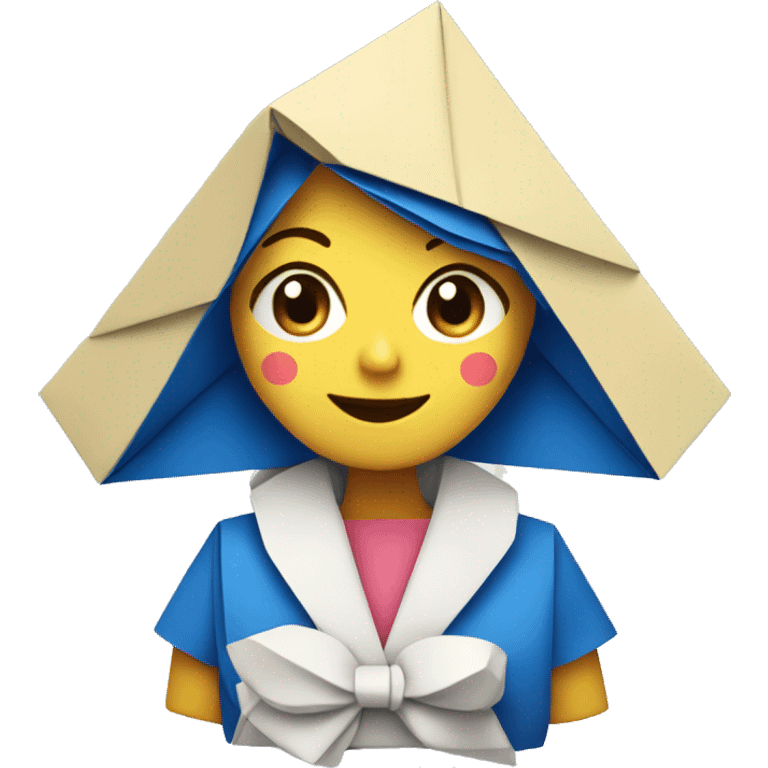 origami sailor girl emoji