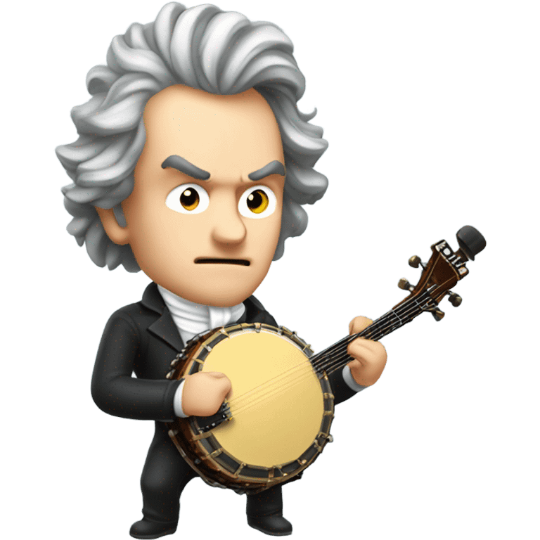 Beethoven explosion banjo emoji