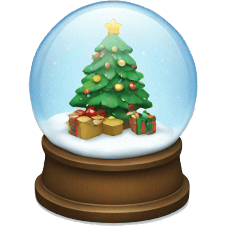 Christmas snowglobe emoji