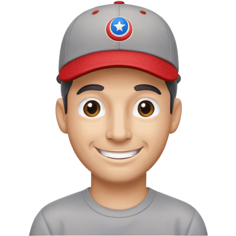 Puerto Rican 40s man with back words baseball cap  emoji