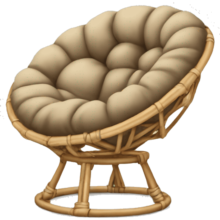 Light brown papasan chair emoji