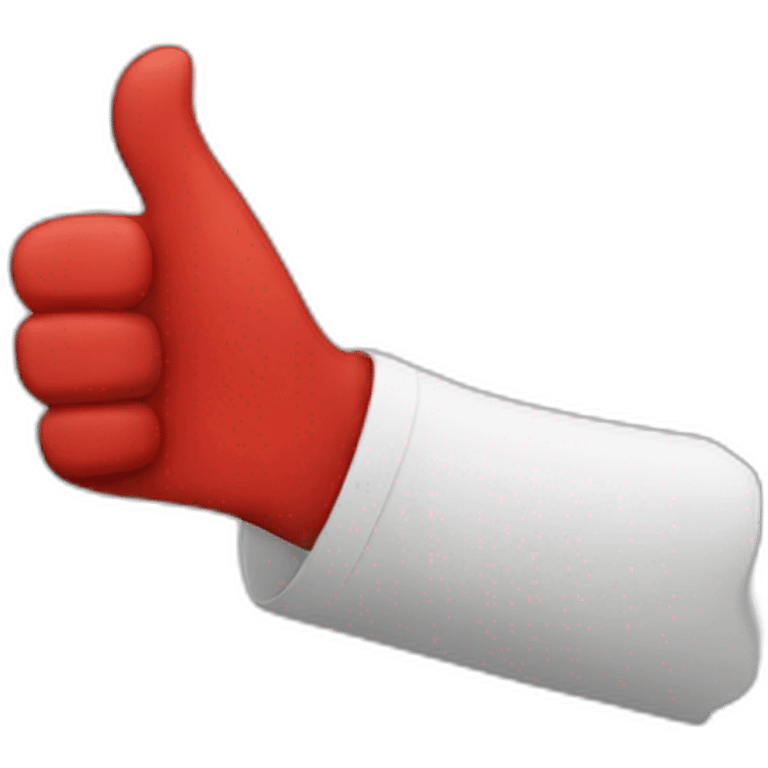 Red thumbs down emoji