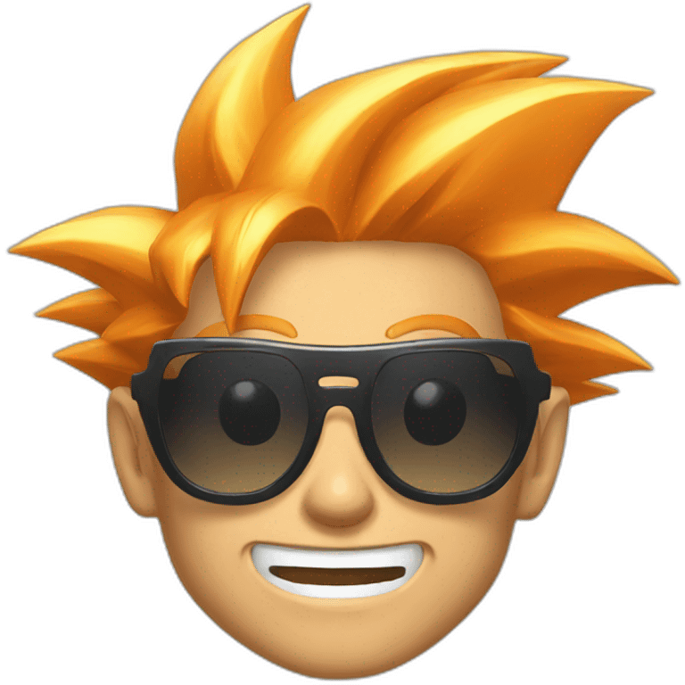 Goku with sunglasses emoji