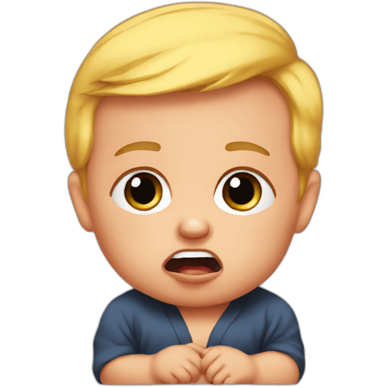 baby trump crying emoji